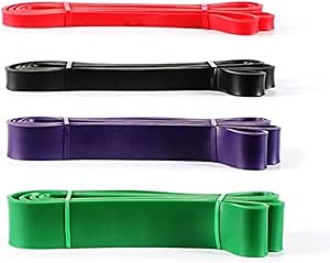 حزام مقاومة للسحب والتمدد حزام مقاومة للحركة ورفع الاثقال حزام 208 سم مجموعة من 4 قطع